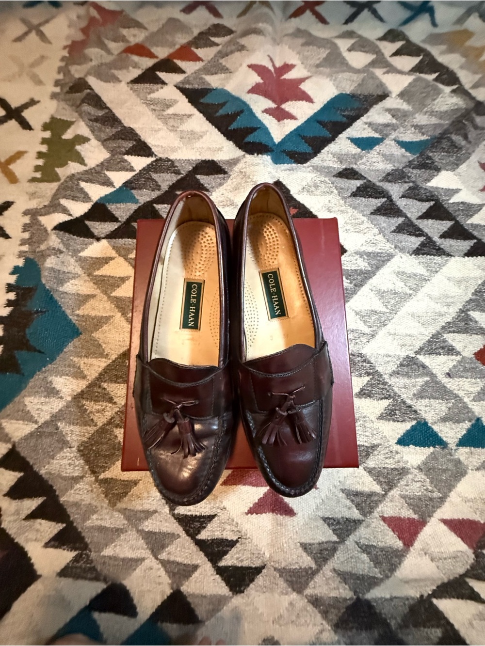 Cole Haan Brown Leather Tassel Loafer Mens 12